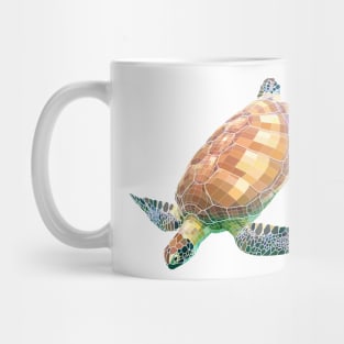 The Green Sea Turtle (Colored) Mug